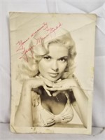 Signed Actress Jayne Mansfield Photo