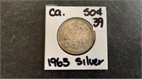 1963 Silver 50 Cent Coin