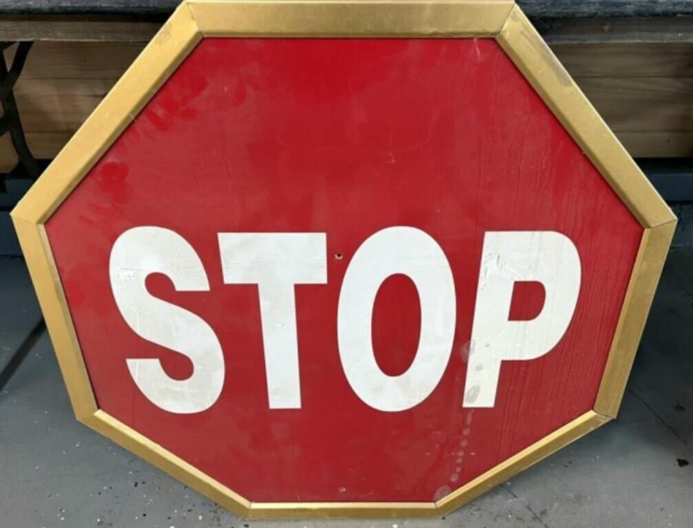 Framed Stop Sign