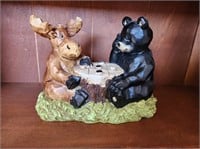 Moose & Bear Checkers Figurine