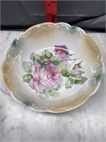 Hand painted germany bowl rose bud