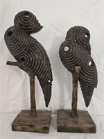 Pair of Uttermost Perching Birds Sculpture