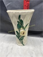 Pottery flower basket wall pocket