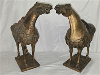 Pair of Large 19th Century Decorative Horses