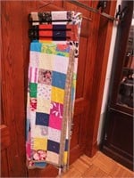 Two vintage machine-stitched quilts, 52" x 78" an