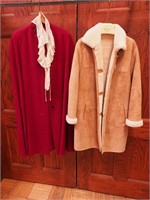 Genuine woman's shearling coat by Aston, size M;