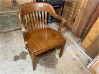 Hardwood Banker's Chair