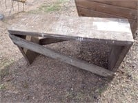 Vintage Wooden Bench - 36"Lx11"Wx18"H