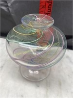 Unusual art glass vase