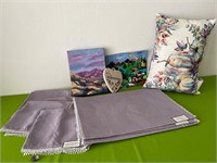 Lenox Placemats, Tie-Dyed Throw Pillow +++