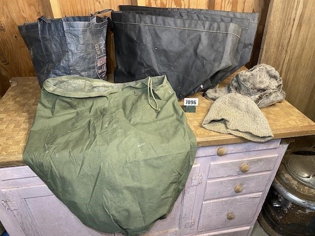 Canvas Feeders, Tote, Hats, Military Duffle