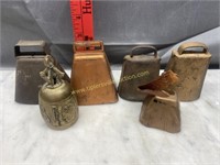 Group of old sheep bells