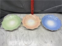 6 vintage lotus plates
