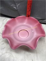 Pink cased ruffle bowl