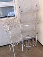 Metal White Plant Stands