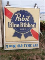 Pabst Blue Ribbon V&M Old Tyme Bar Lighted Sign -