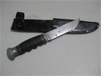 Vtg 7.5" RH PAL Model 51 Knife & Sheath