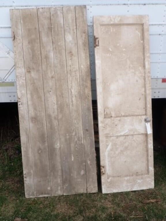 (2) Vintage Wooden Doors For Crafting -