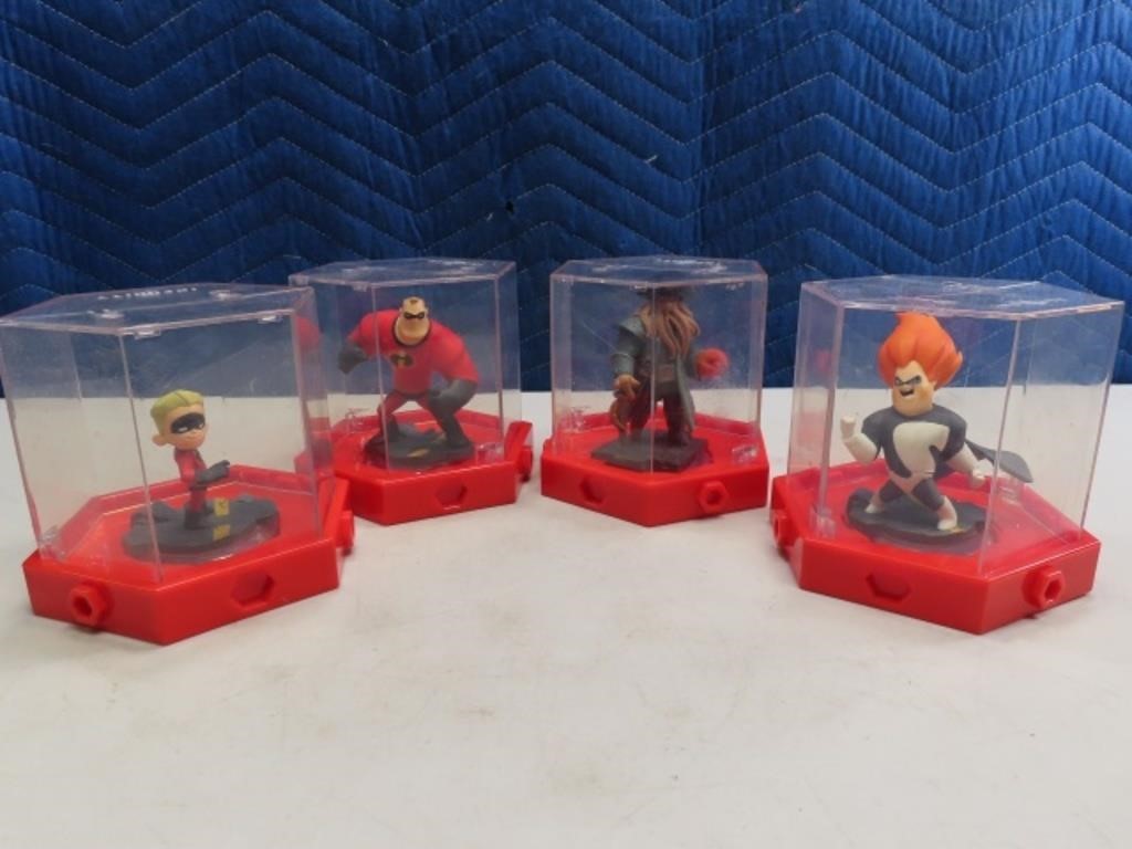 (4) The Incredibles Disney Infinity Toys