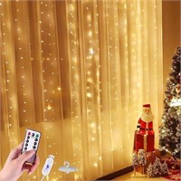 300 LED Curtain Lights - Warm White