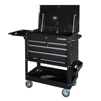 $258  33 in 4-Drawer Mechanics Cart  Side Table