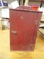 Antique Wood Medicine Cabinet - 13"Wx6"Dx22 1/2"H