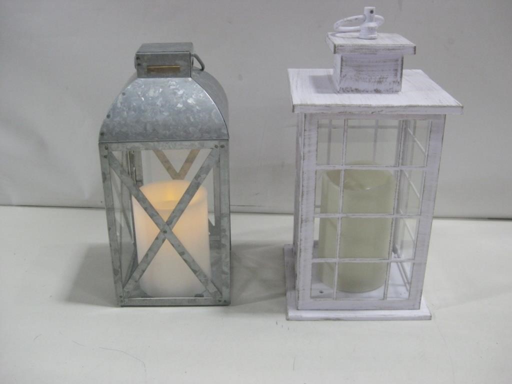 Two Lantern Fake Candle Holders Info