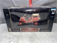Road signature 1914 model T fire engine die cast