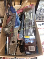 Box of misc tools, drop hitch