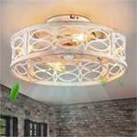 Caged Ceiling Fan With Light