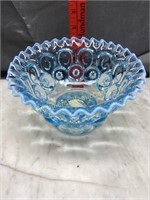 Opalescent moon and star bowl