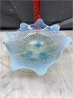 Opalescent footed bowl