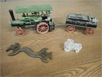 Case Steam Tractor, Case Wagon Bank & Glass