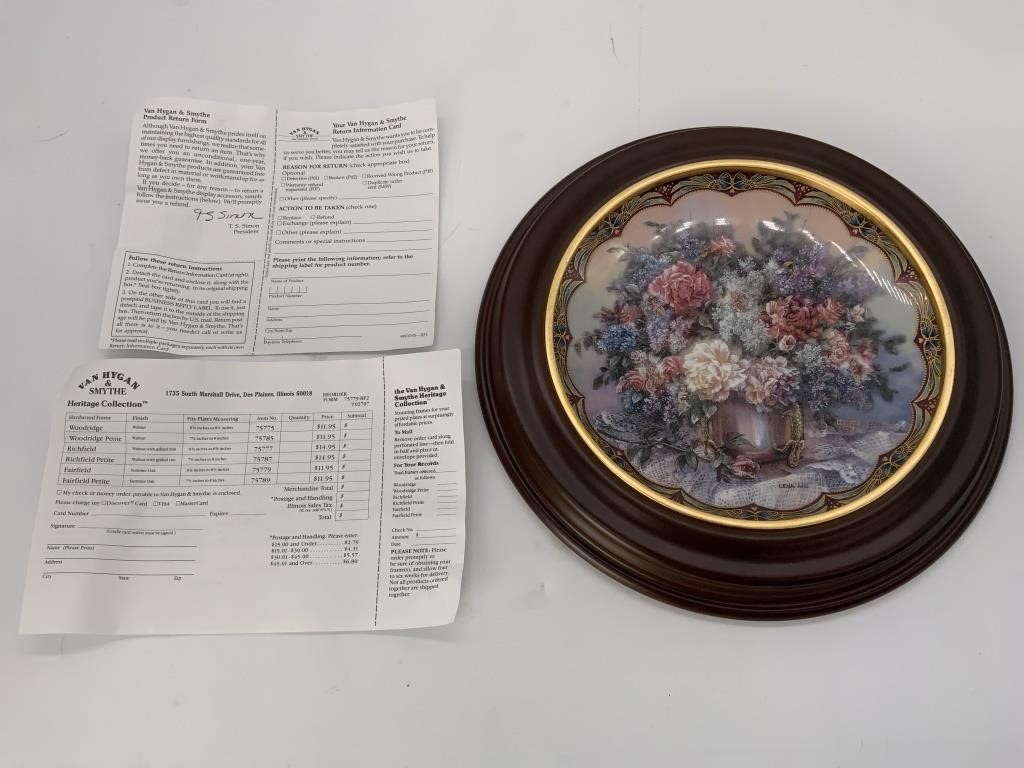 LIMITED EDITION FRAMED DECORATIVE PLATE