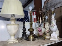 Large group of lamps