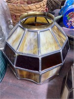 Small leaded glass shade