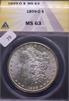 1899 O ANAX MS63 MORGAN DOLLAR