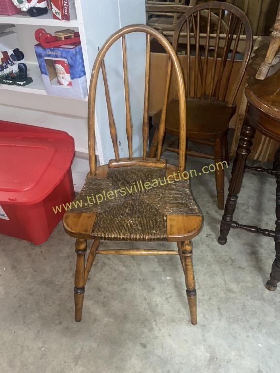 Antique arch back chair