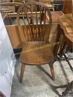 Antique oak side chair