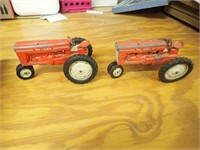 (2) Tru Scale Metal Tractors