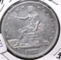 1877 S CHOICE AU TRADE DOLLAR