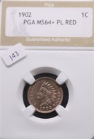 1902 CHOICE BU RED INDIAN HEAD CENT