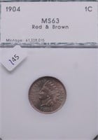 1904 PCI MS64 RB INDIAN HEAD CENT