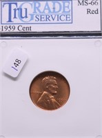 1959 GEM RED LINCOLN CENT
