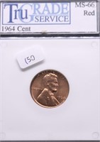 1964 GEM RED LINCOLN CENT