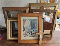 Pope John Paul Photo Print, Cross & Wooden Frames