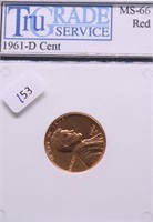 1961 D GEM RED LINCOLN CENT