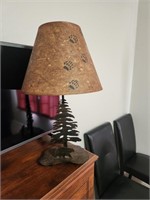 Coast Table Lamp Bear & Pine Tree