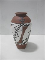 14" Signed Pottery Vase