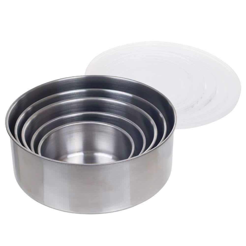 $22  7.25 in. Stainless Steel Bowl Set (5-Pack)